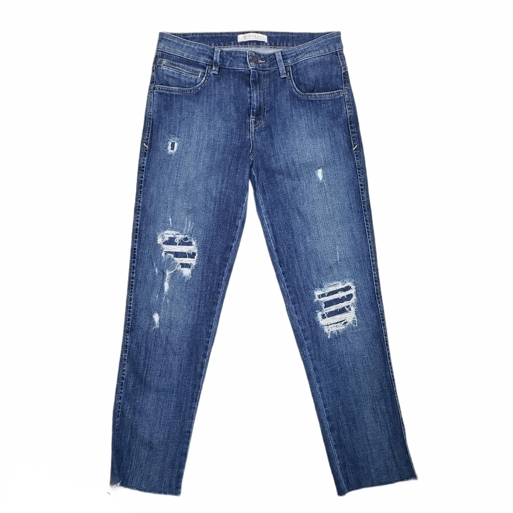 GUESS Distressed Stretch Denim Jeans Size 25